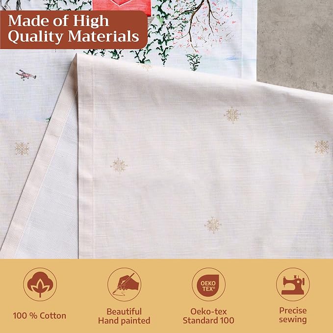 Maison d' Hermine Table Runner 100% Cotton 14.50" x 108" | Table Runners 108 - Image 3