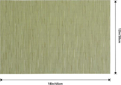 Leetaltree Pea Green Placemats Set of 8 - Image 9