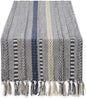 DII Farmhouse Braided Stripe Table Runner Collection, French Blue by DII