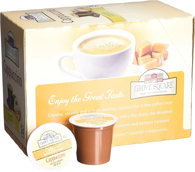 Grove Square Caramel Cappuccino 96 Single Serve Cups - Image 2