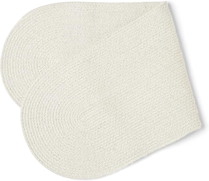 Encasa XO Dining Table Runner, Handmade Ribbed Cotton 12"x36" Off White | 100% - Image 7