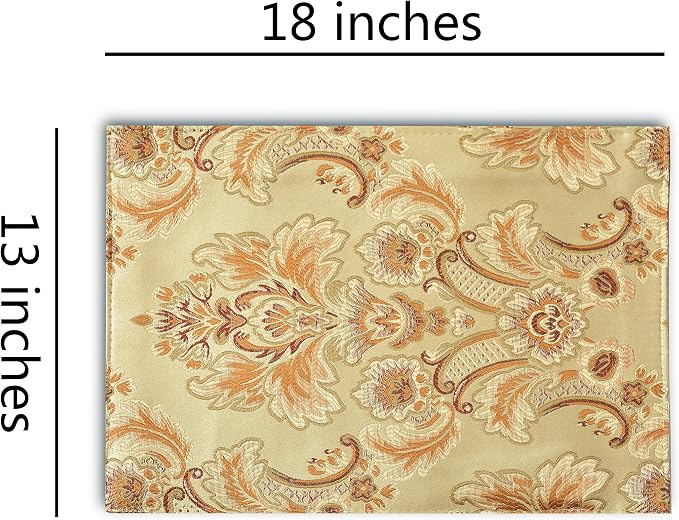 Luxury Dinner Placemats Set of 4, Washable Indoor Decoration - Image 4