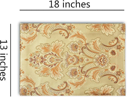 Luxury Dinner Placemats Set of 4, Washable Indoor Decoration - Image 4
