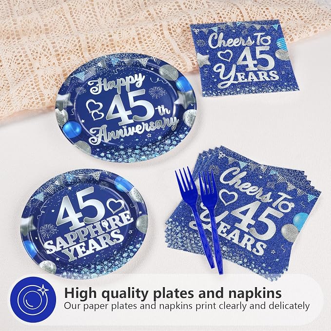 96Pcs 45th Anniversary Decorations - Image 4