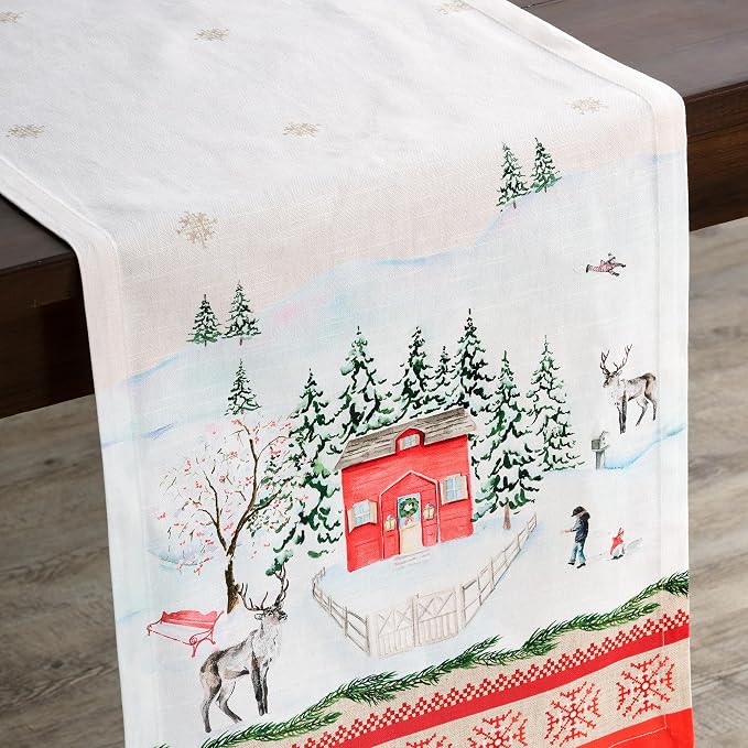 Maison d' Hermine Table Runner 100% Cotton 14.50" x 108" | Table Runners 108 - Image 9