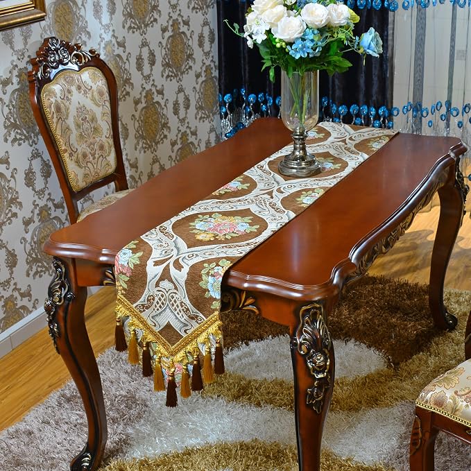 Extra Luxury Velvet Blue Table Runner 120 Inches Long - Image 3