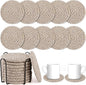 OIAHOMY 10 Pcs Drink Coasters by MasterofSpaceOptimization
