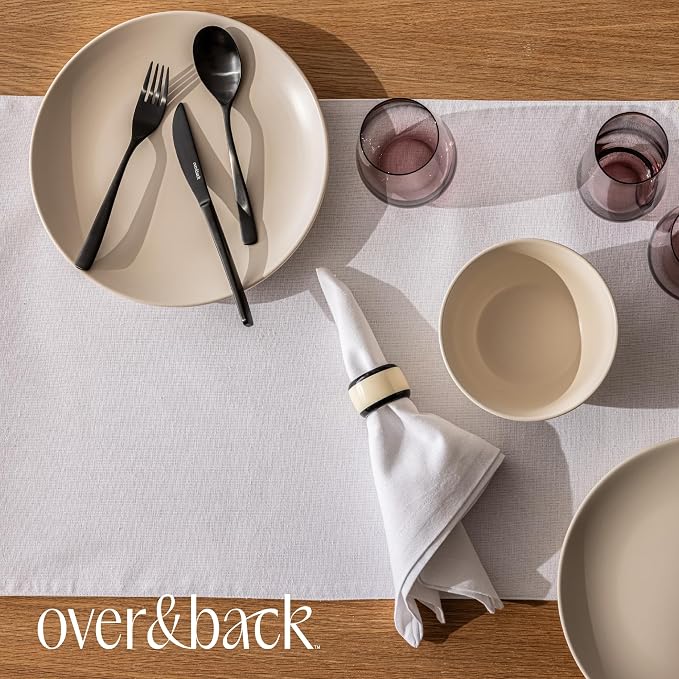 Over&Back 18x90 Woven Chambray Cotton Table Runner - Image 6
