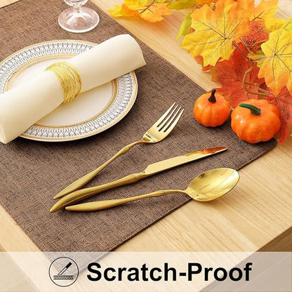 homing Cotton Linen Placemats Set of 6, Cloth Washable Farmhouse Dining Table Mats for Indoors & Outdoors, Easy to Clean, Brown, 13 x 19 Inch