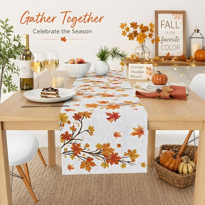 Fall Decor - Maple Leaf Table Runner | Autumn Decorations - Image 7