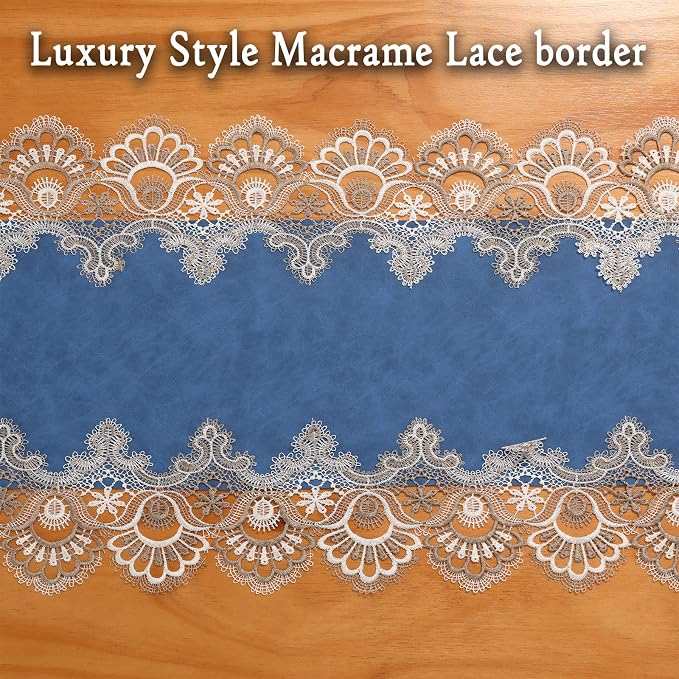 Lace Table Runner, Waterproof Oil-Proof PU Leather Table Runner - Image 3