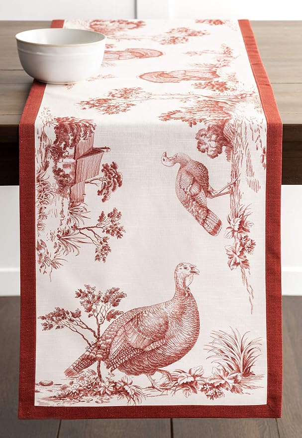 Maison d' Hermine Table Runner 100% Cotton 14.50" x 72" | Table Runners 72 - Image 9