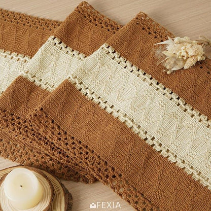 Boho Table Runner Rustic for Fall Home Decor - Image 4