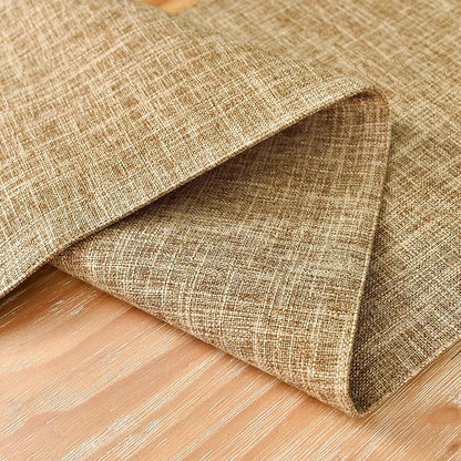 NEWISHER Reversible Double Layer Table Runner Faux Linen Fabric, 13x48inch | - Image 4