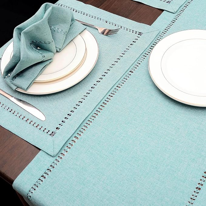 Grelucgo Handcrafted Solid Color Dining Table Runner, Dresser Scarf, - Image 5