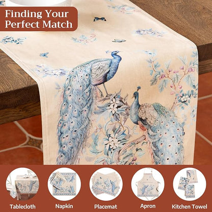 Maison d' Hermine Table Runner 100% Combed Cotton 14.5"x108" | Table Runners - Image 7