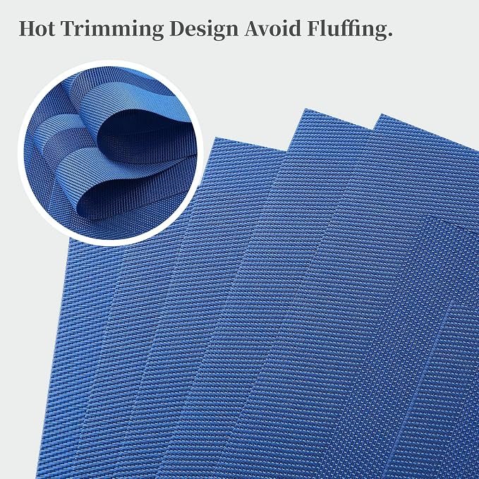 Leetaltree Blue Frame Placemats Set of 8 - Image 3