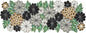 Beaded Table Runner Decore 36 inches Long Christmas Flower Design Beaded Table by byHomeDecorativeProduct