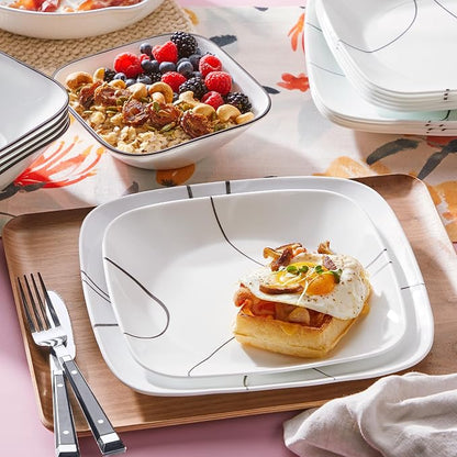 Corelle Vitrelle 6-Piece Salad Plate Set, Triple Layer Glass and Chip Resistant - Image 4