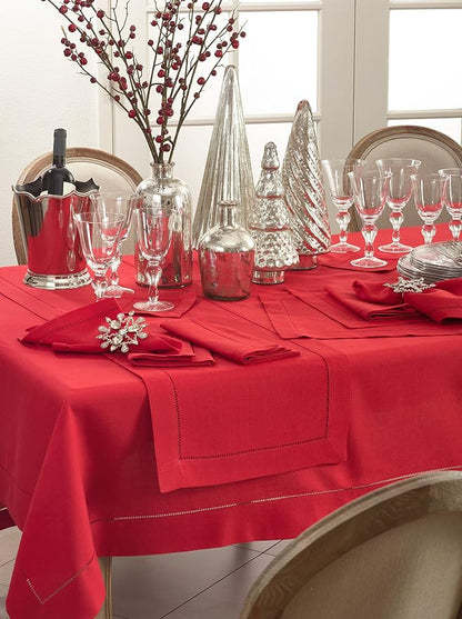 SARO LIFESTYLE Hemstitched Border Dinner Napkin - Image 3