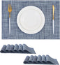 Leetaltree Deep Navy Woven Placemats Set of 12 by Leetaltree-ArtatEveryTable
