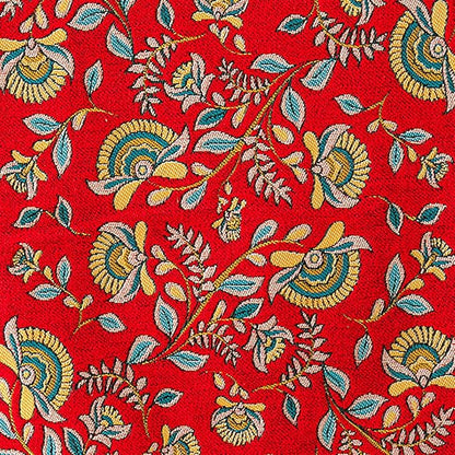 13×72 Inch Table Runner, Retro-Luxury Tassels Series for Kitchen Dining Table Holiday Decoration (Red Branch)