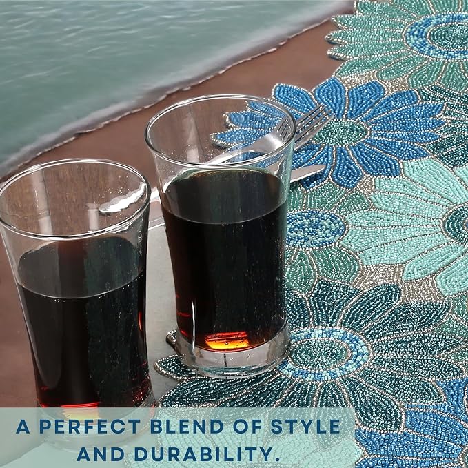 ALPHA Living HOME Bedaed Table Runner- 13x36 Glitz Décor - Image 9
