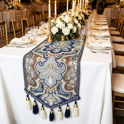 Banquet Table Runner 94" Navy Blue - Image 6