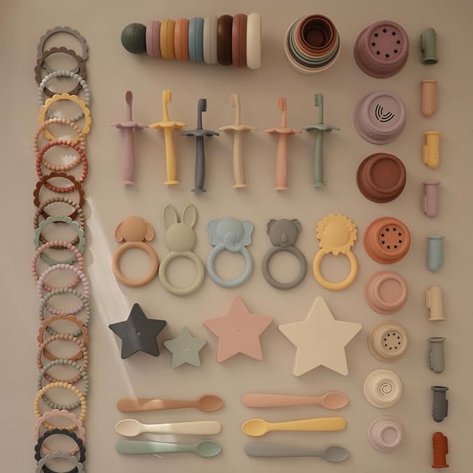 mushie Stacking Cups Toy 8 pcs | Made in Denmark - Image 6