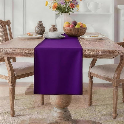MEANMOY Purple Table Runner 72 Inches Long Waterproof Table Runners | Washable by MEANMOY