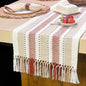 handspun Cotton Ivory, Handwoven Boho Table Runners by ChardinHome