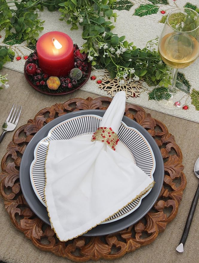 COTTON CRAFT Christmas Napkin Rings - Image 3