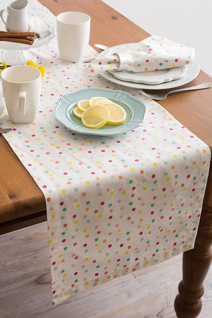 DII Polka Dot Party Print Tabletop Collection Reusable & Machine Washable - Image 4