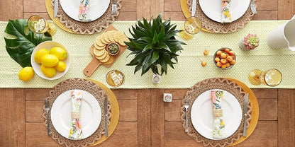 DII Woven Basic Tabletop Collection Chevron Table Runner - Image 5