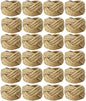 WINGFISH Farmhouse Woven Napkin Rings Set of 24 Burlap Jute Napkin Rings Bulk by Unknown