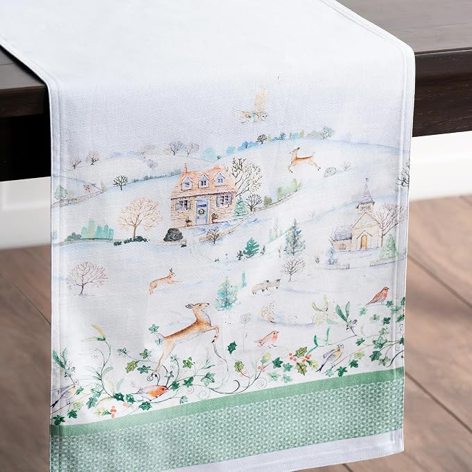 Maison d' Hermine Table Runner 100% Cotton 14.50" x 108" | Table Runners 108 - Image 9