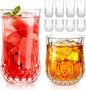 Ruckae Drinking Glasses Set of 8, 11 oz and 7 oz Kitchen Water Glass Cups Set by RUCKAE