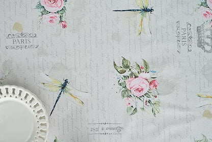 Maison d' Hermine Table Cloth Square Table 100% Cotton 60 x 60 Inches Tablecloth Reusable Decorative for Dining Room Farmhouse Home Valentines Day Decorations Spring Summer - Champ De Mars