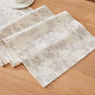 French Pastoral Farmhouse Table Runners, 13x60 Inch Grey | 100% Organic Cotton by Unknown