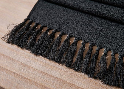 Black Table Runners 36 Inches Long, Burlap Linen Style Rustic Farmhouse Table - Image 6