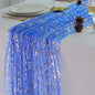 Snowkingdom Royal Blue Gold Table Runner 10 FT 120 Inch, Sparkle Sequin Glitter by Snowkingdom
