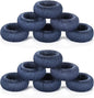 Blue Napkin Rings Set of 12, Rustic Boho Rayon | Rayon over plastic core by CLEENTABLE