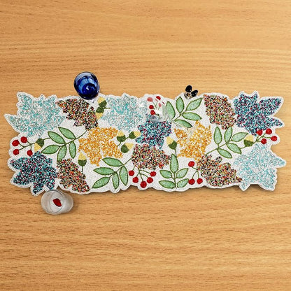 Handmade Beaded Table Runner 13 x 36 Inch – Glass Bead Decorative Table Runner - Image 2