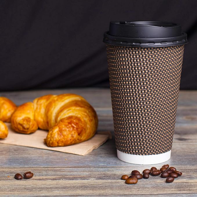 Promora Brown Disposable Coffee Cups - Image 6