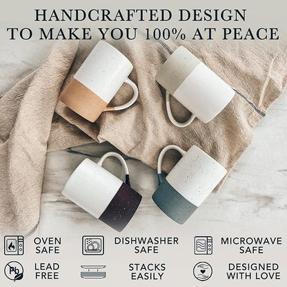 MORA Ceramics 12oz Coffee Mug Set of 4 - Image 4