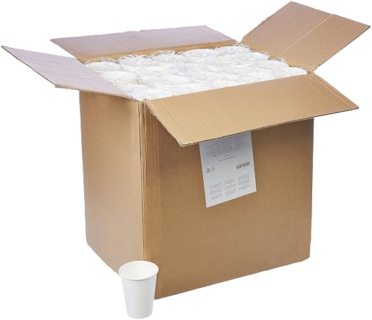 Amazon Basics Disposable Compostable Paper Coffee Cups - Image 4