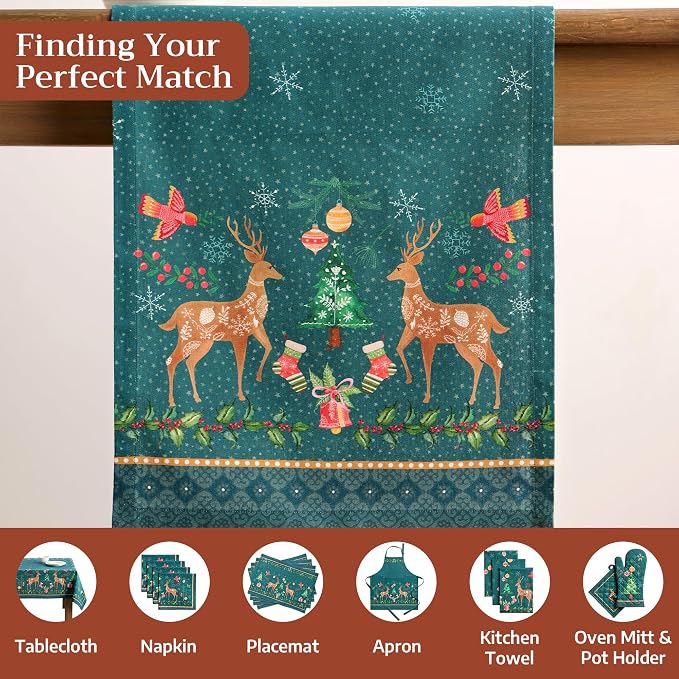 Maison d' Hermine Table Runner 100% Cotton 14.50" x 108" | Table Runners 108 - Image 4