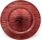 allgala 13-Inch 6-Pack Heavy Quality Round Charger Plates-Grain Red-HD80303