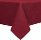 Hiasan Faux Linen Square Tablecloth - Wrinkle and Stain Resistant Washable Table Cloth for Kitchen Dining Room Holiday Table Cover for Dinner, Red, 70 x 70 Inch