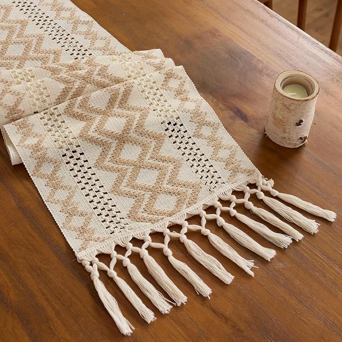 Baccessor Boho Macrame Table Runner by Baccessor